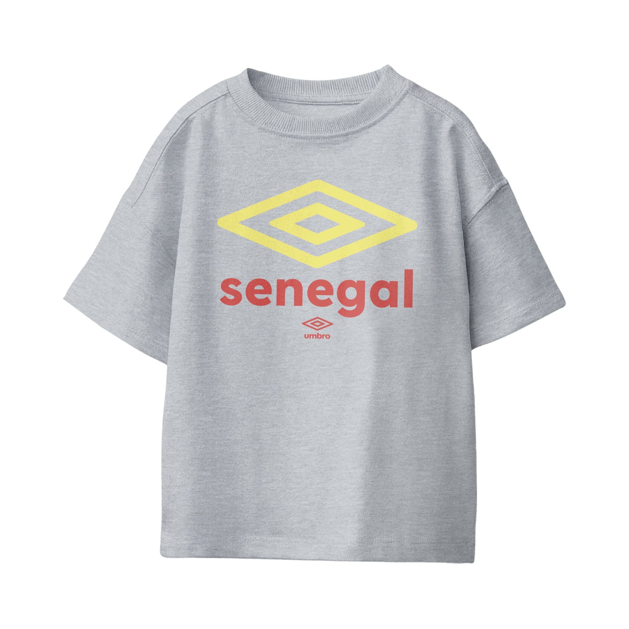 Umbro Kids Unisex Senegal Diamond Logo T-Shirt Sport Grey
