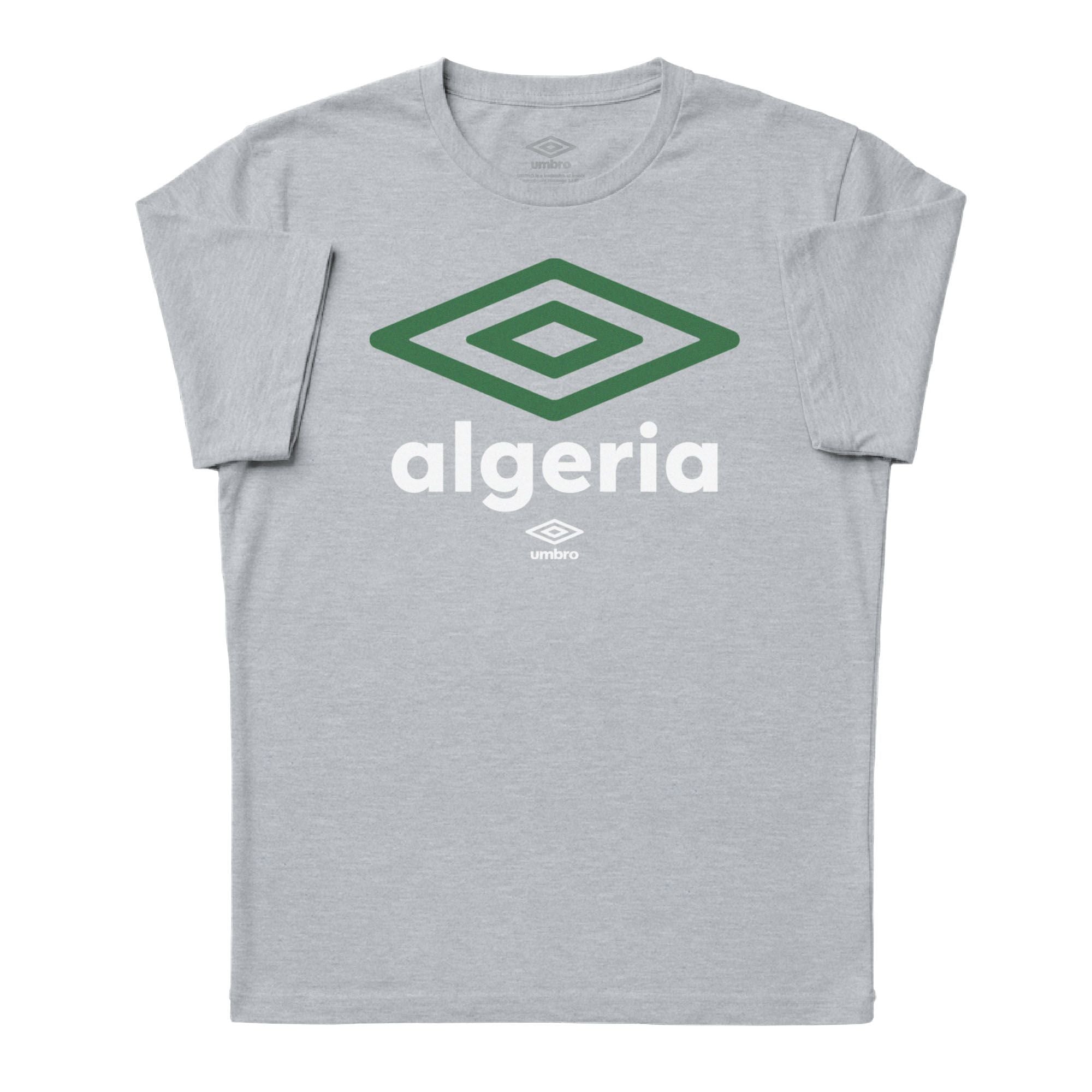 Umbro Adult Unisex Algeria Diamond Logo T-Shirt Sport Grey
