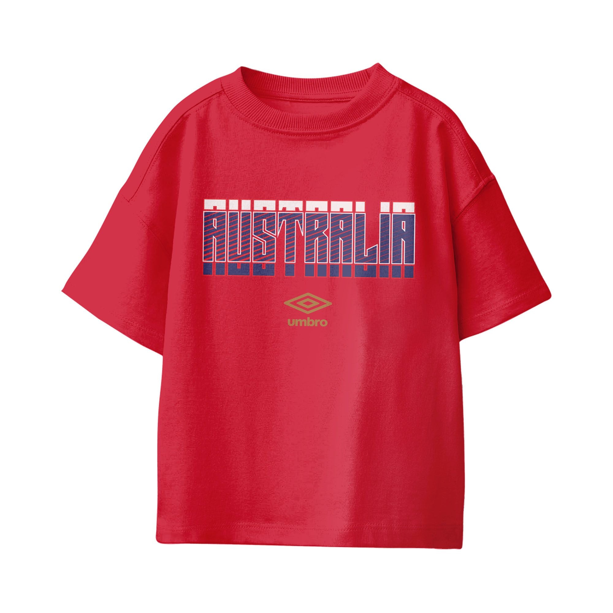 Umbro Australia Stacked Soccer T-Shirt Red