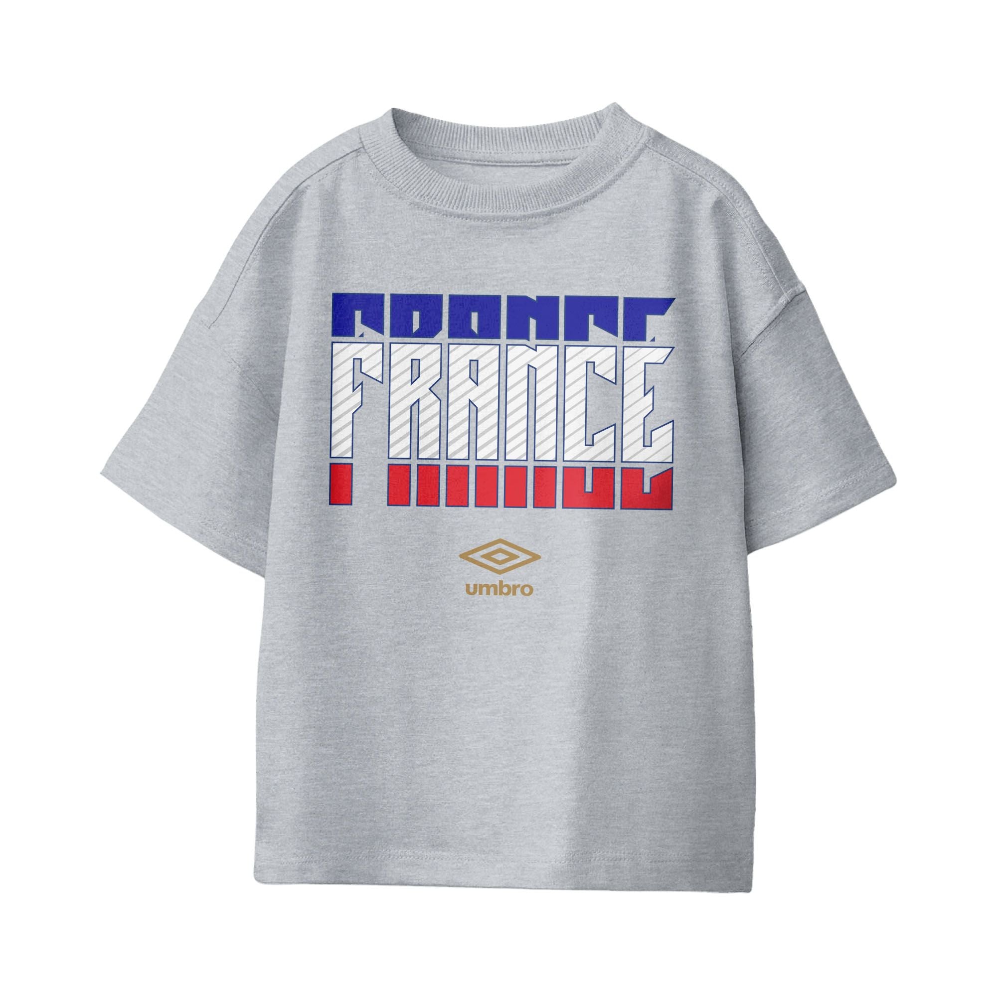 Umbro France Stacked Soccer T-Shirt Sport Grey