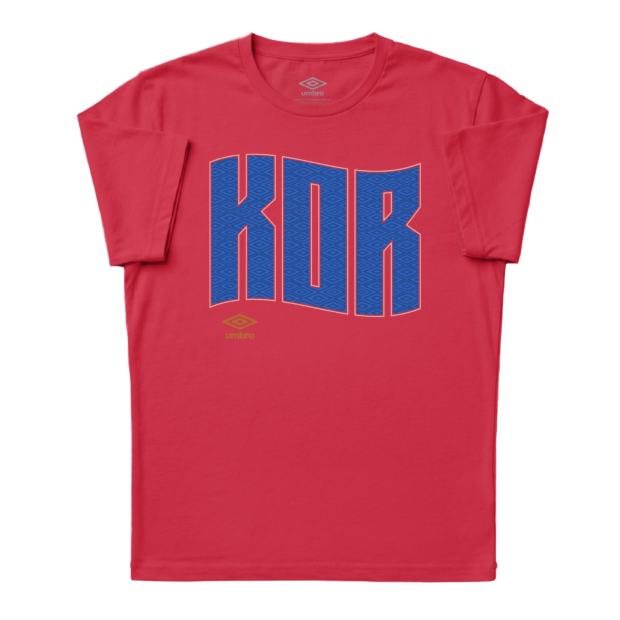 Umbro Korea Republic Wavy Logo T-Shirt Red