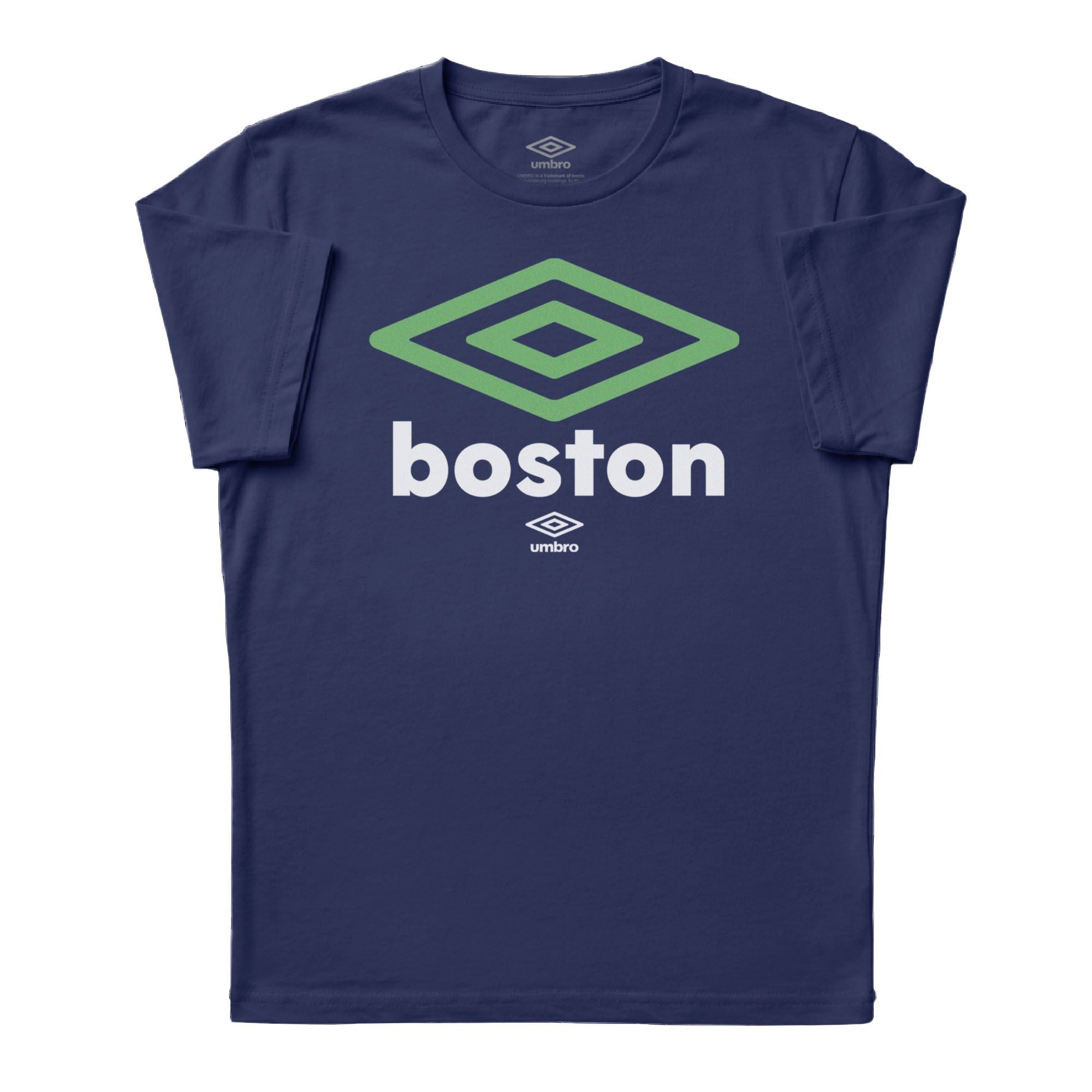Umbro Boston City Diamond Logo T-Shirt Navy
