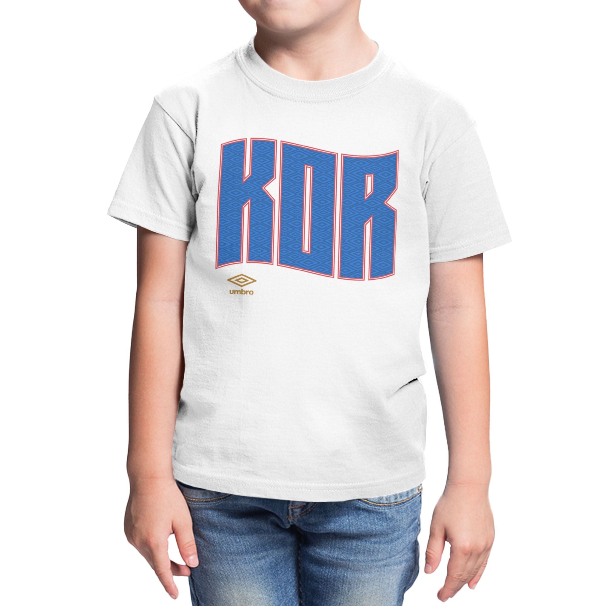 Umbro Kids Korea Republic Wavy Logo T-Shirt