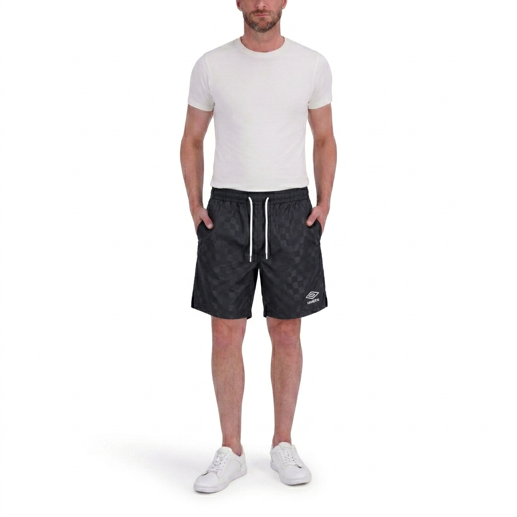 Umbro Men's Checkered Nylon 7" Short