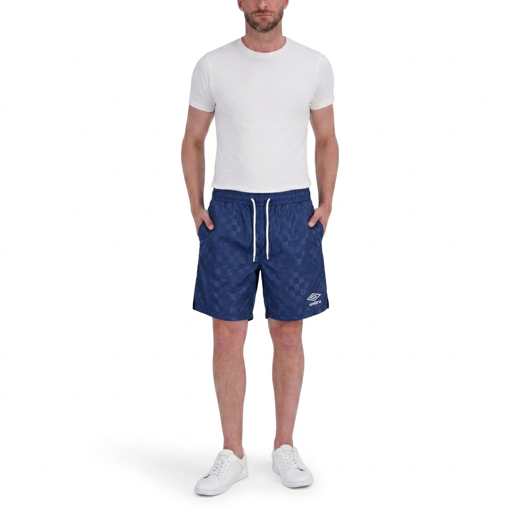 Umbro Men's Checkered Nylon 7" Short