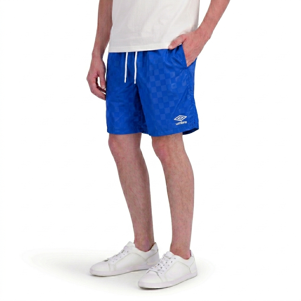 Umbro Men's Checkered Nylon 7" Short