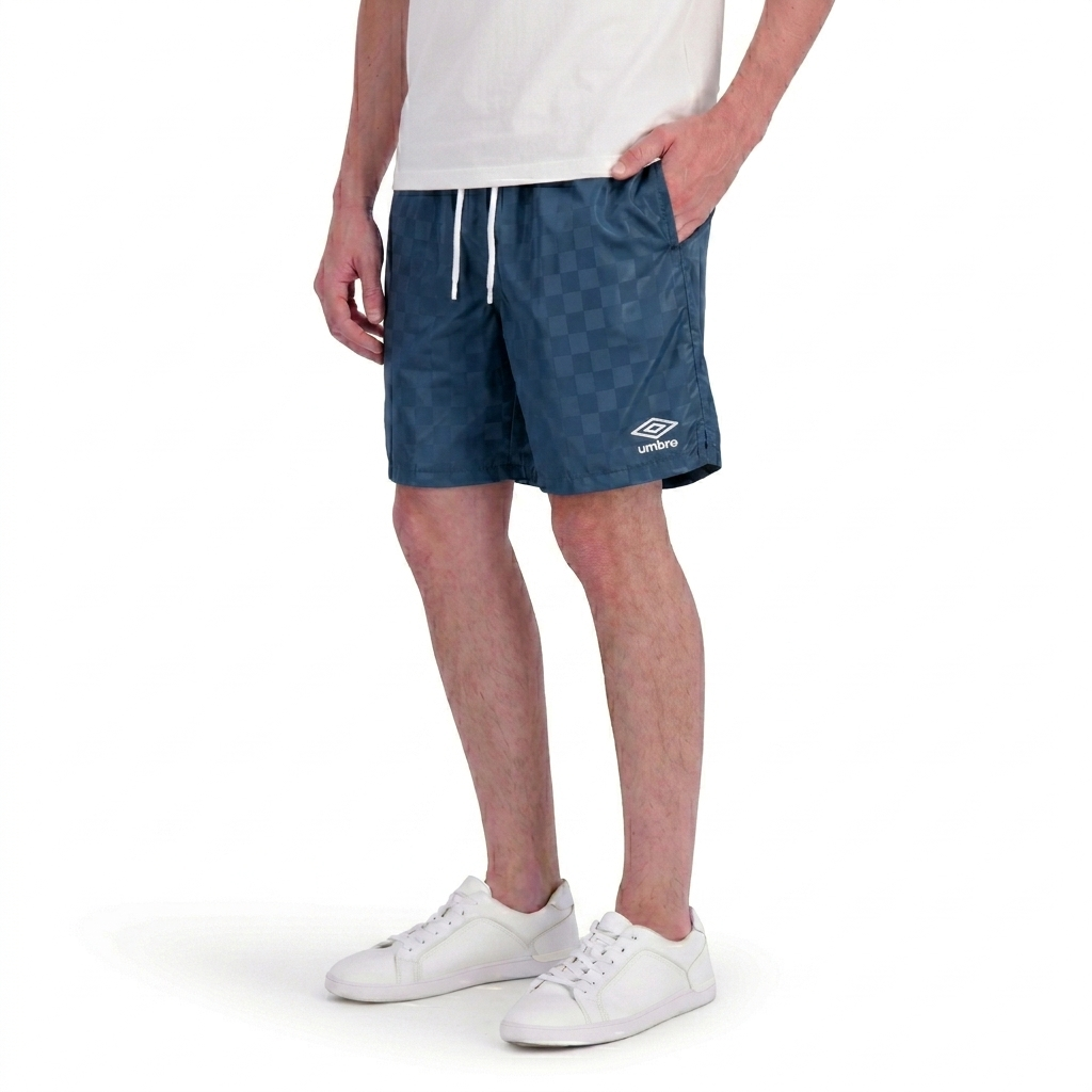 Umbro Men's Checkered Nylon 7" Short