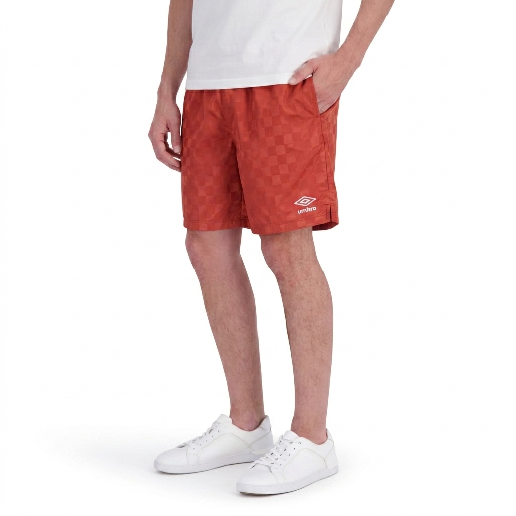 Umbro Men's Checkered Nylon 7" Short